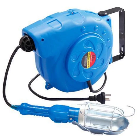 Retractable Electric Lamp Cable Reel with cable--- car repairing or car washing shop use
