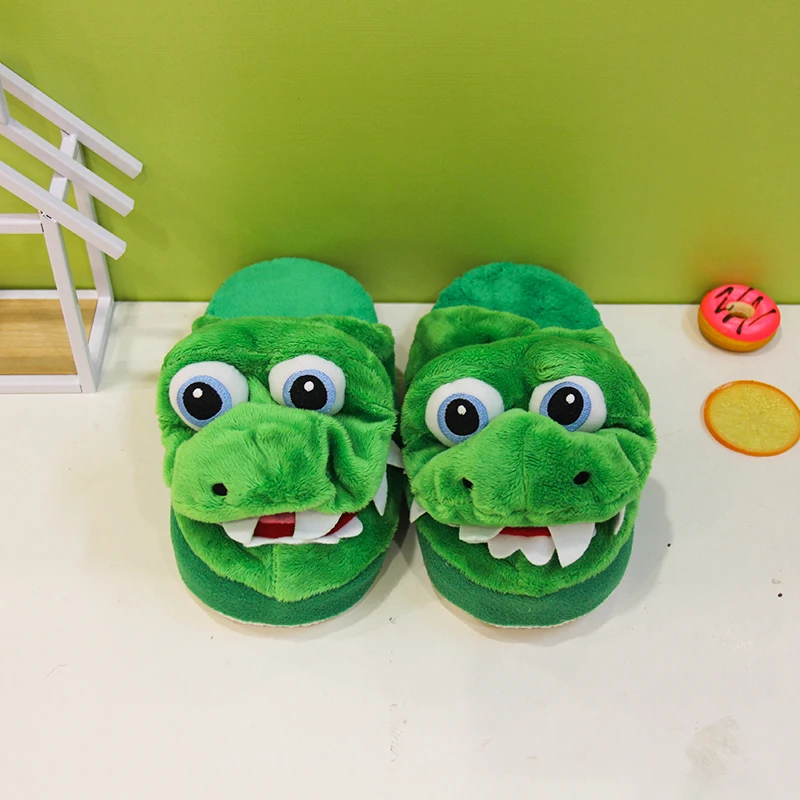 Hot Sale Animal Shaped Winter Warm Plush Women Home Slippers Eva Home Slippers