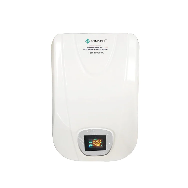 MINGCH 1kva 3kva 5kva 10kva Output 220v/110v Wall Mounted Relay/Servo Type Use In Air Conditioner Voltage Regulator