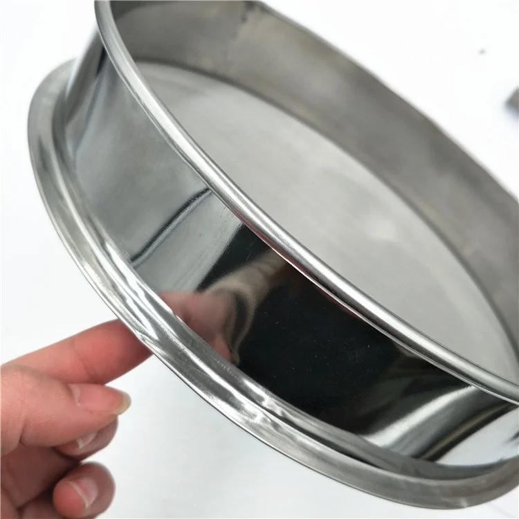 Pore size particle filtering laboratory sieve 195 12 inches 10 micron 19 mm 0.25mm pass hole stainless steel test sieve