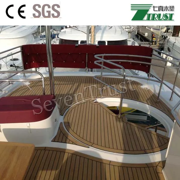 Seven Trust Synthetic Teak Decking Marine Teak Decking Luxury Vinyl Flooring for Boats