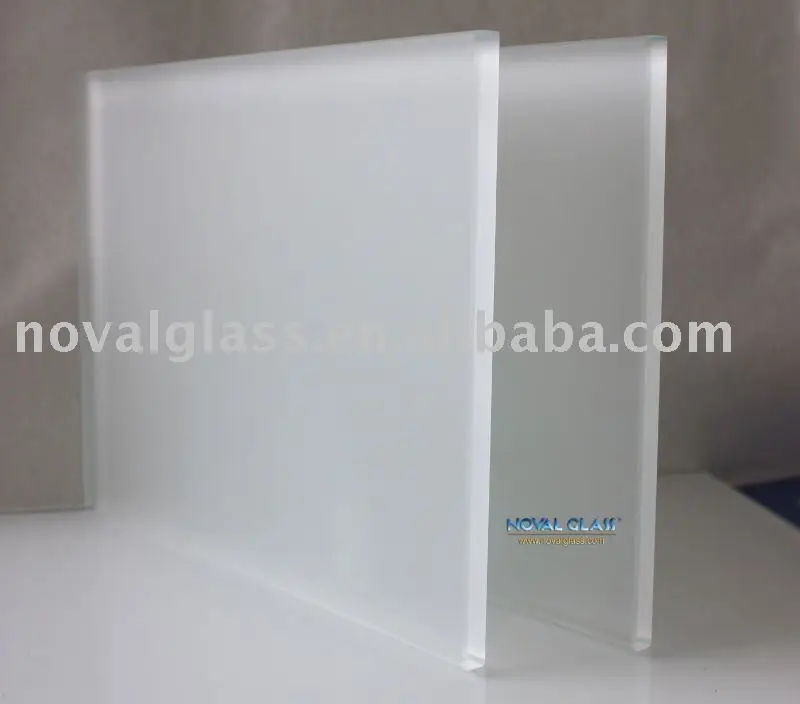 Ultra clear frosted glass (acid etched or sandblasting ) with CE