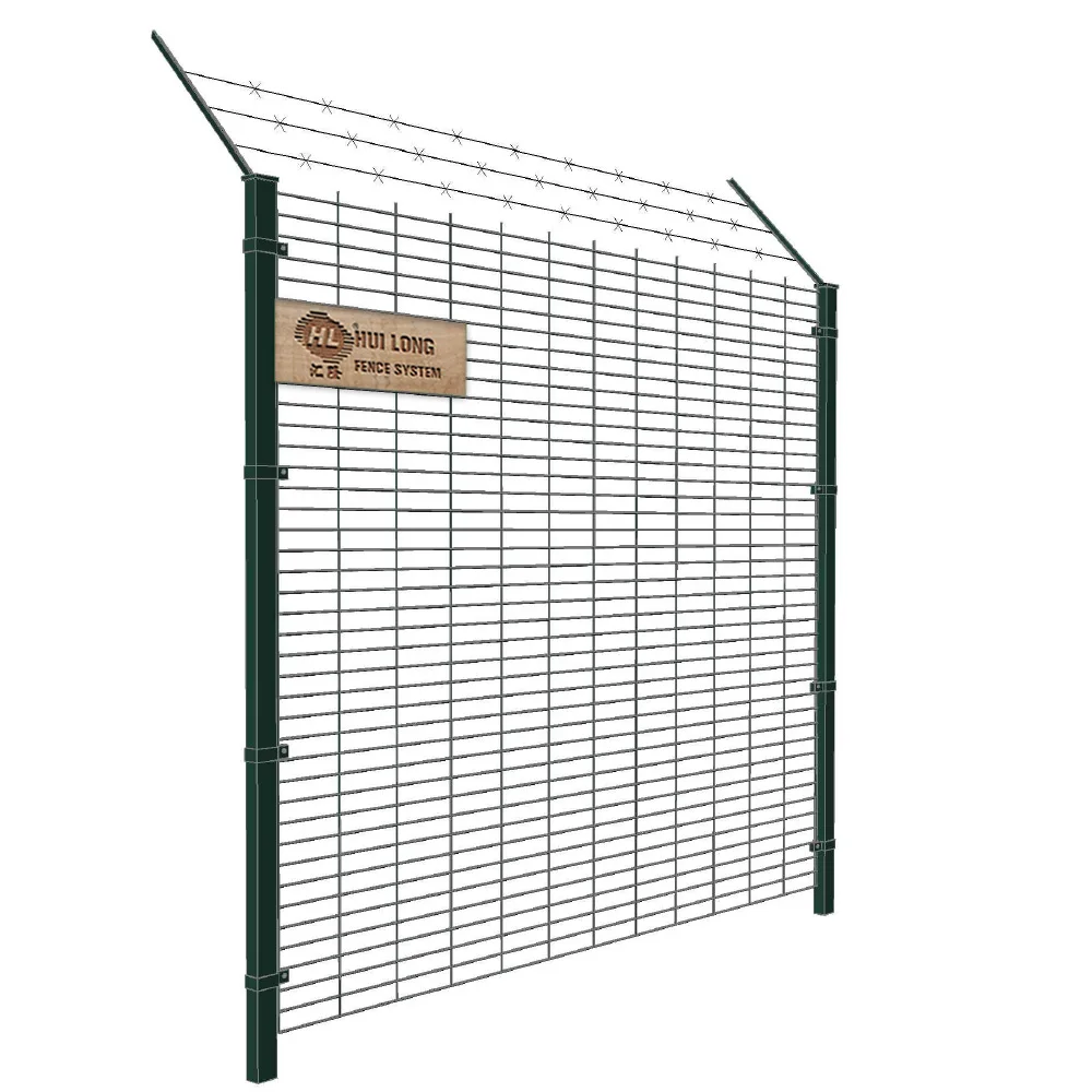 Треугольными изгибами загородки ячеистой сети/3D изогнутые сварная проволочная сетка забор с персиковым пост