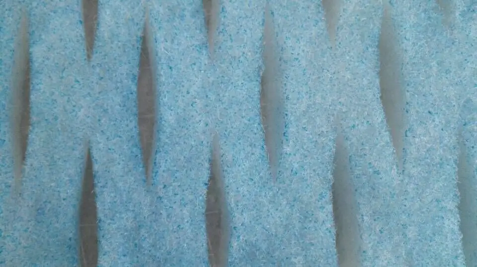 Synthetic floor filter paint pocket cell pocket air filter for spray booth