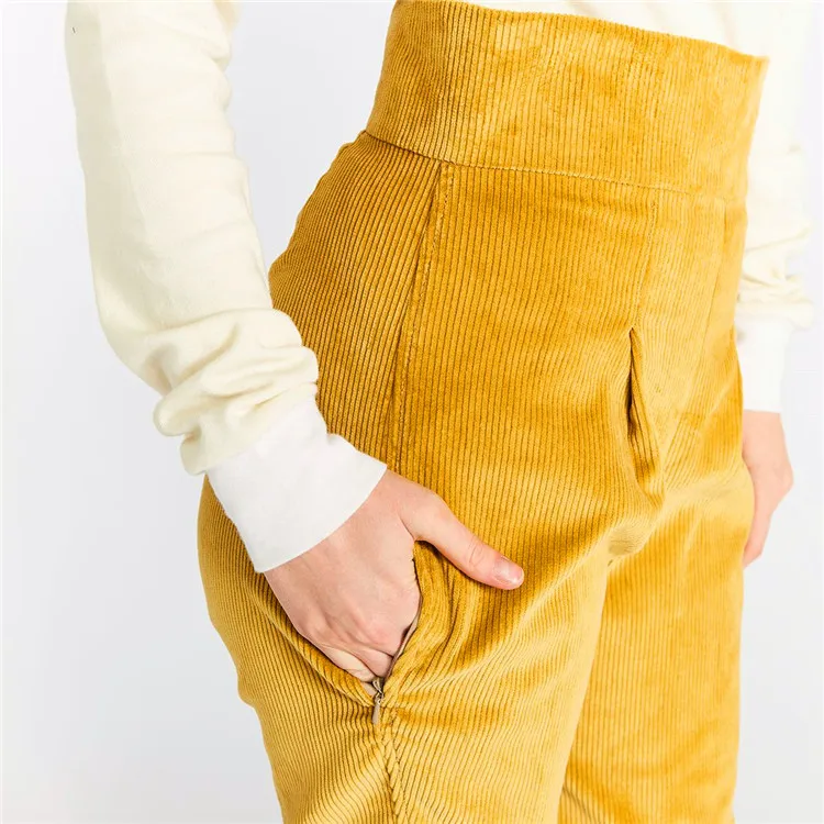 custom British Vintage Design Corduroy equestrian Breeches Corn