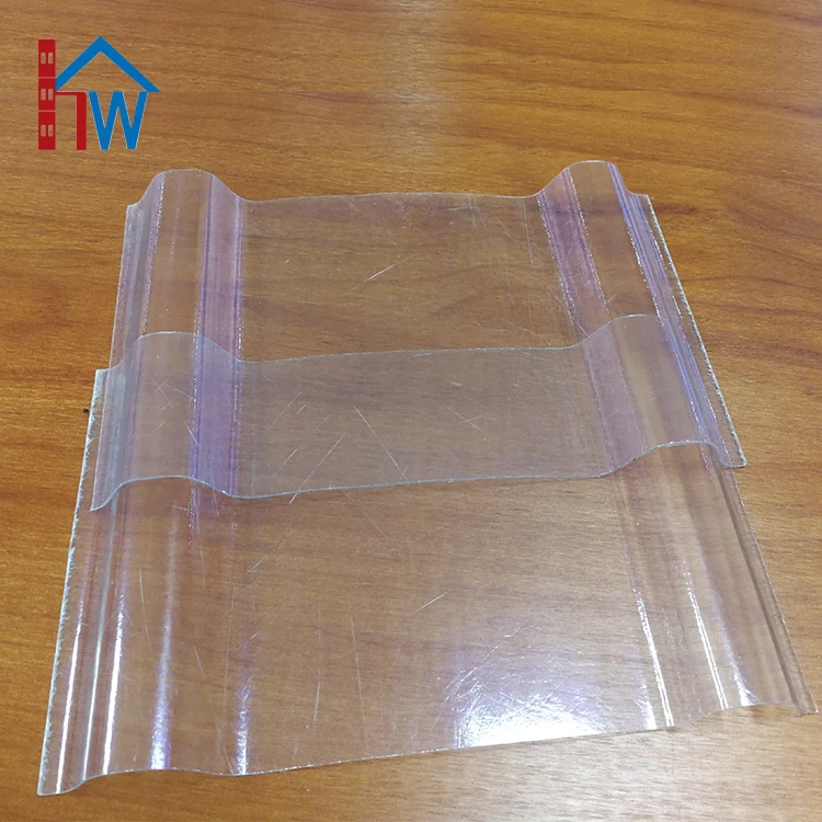 
Clear polycarbonate corrugated transparent plastic roofing tile sheets 