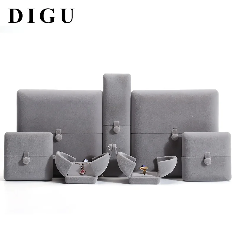 открытый бархат ящик для хранения ювелирных изделий Кольцо Серьги Ручной шкатулка браслет ожерелье роскошный подарочная коробка