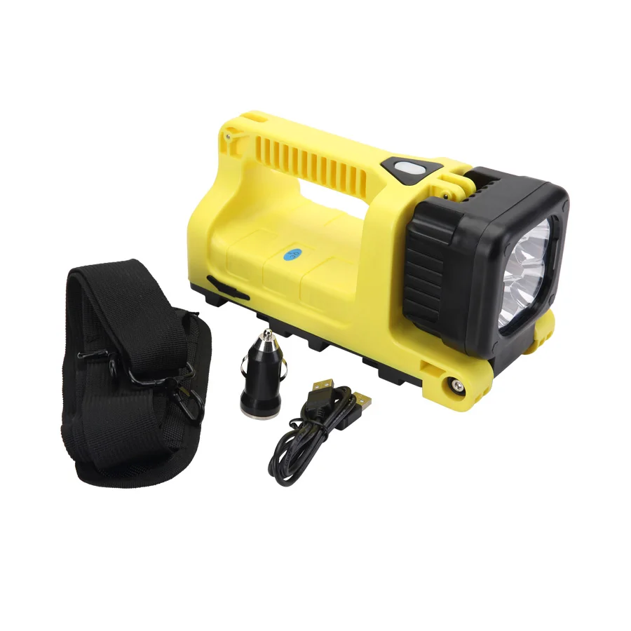 
12w 1000lumen Handheld Outdoor CREE LED Work Light Rechargeable Battery Powered Searchlight 