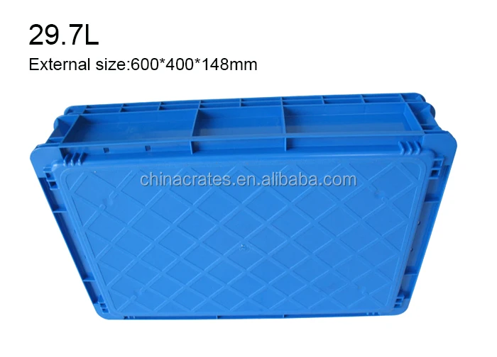QS Wholesale Euro Heavy Duty Stackable Plastic Crate Buy Stock Parts Tote Custom Bins for Sale Storage Bins for Warehouse
