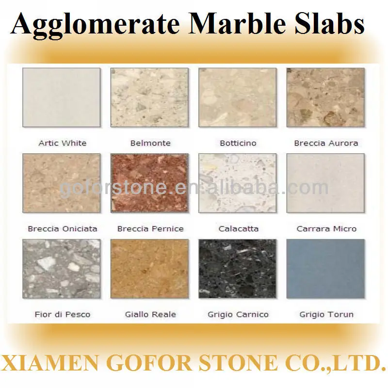 Artificial marble /agglomerate marble slabs