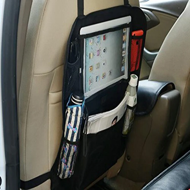 Luxury Multi-purpose Car Back Seat Car Organizer Backseat Storage with Tablet Holder