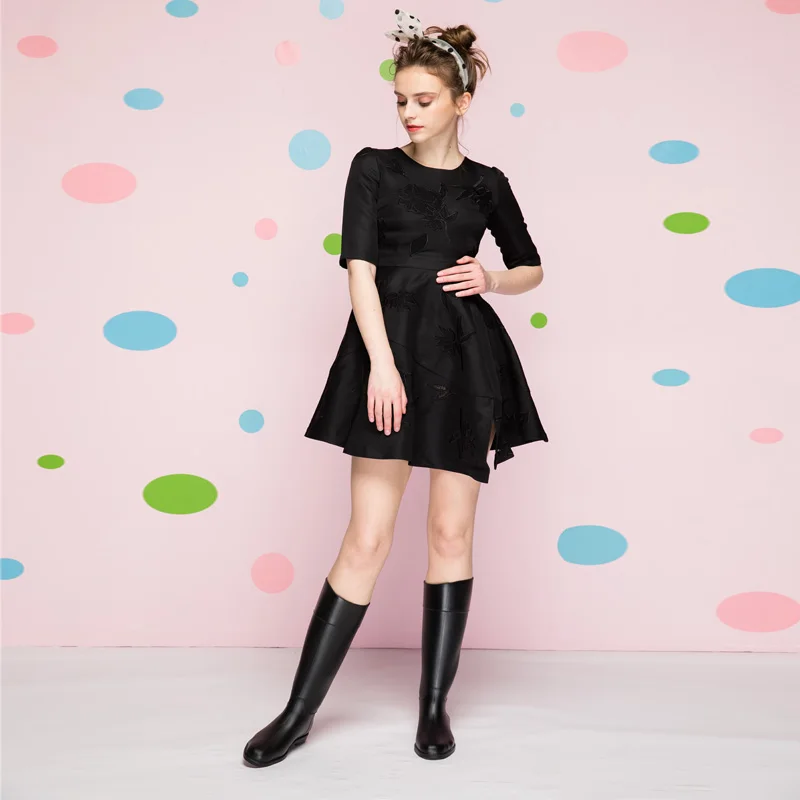 Hotsale new unique design fashion high wellington girls PVC rain boots