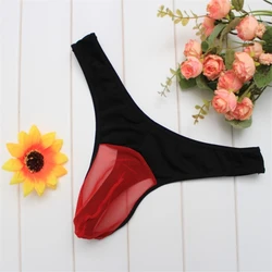 Горячая Распродажа, сексуальные мужские стринги, прозрачные стринги, Сетчатое нижнее белье