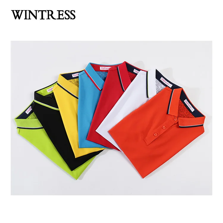 Wholesale trendy different color collar and cuff polo shirt women custom cotton white shirt china