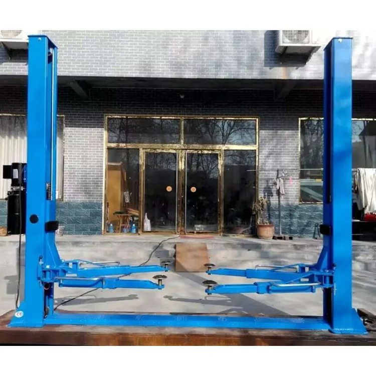 9000lb 4ton Two post floor plate car lift with good quality for car lifting or car repairing from China