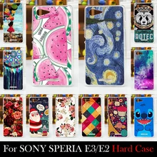 FOR SONY Ericsson Xperia E3 E2 Dual D2203 D2206 Case Hard Plastic Cellphone Mask Case Protective Cover Housing Skin Mask