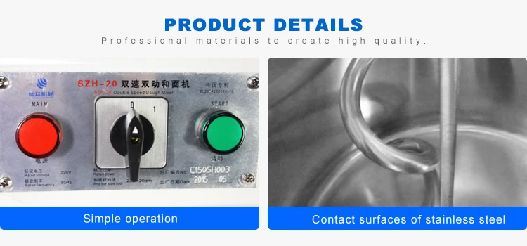 kitchen double speed dough mixer machine industrial dough mixer prices