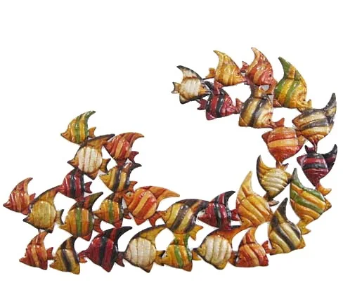 iron craft decor tropical sea life Metal Fish Wall Art Sculptures