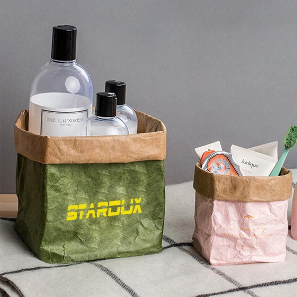 Высокое качество, индивидуальный простой дизайн, водонепроницаемая моющаяся сумка Tyvek из крафт-бумаги в скандинавском стиле