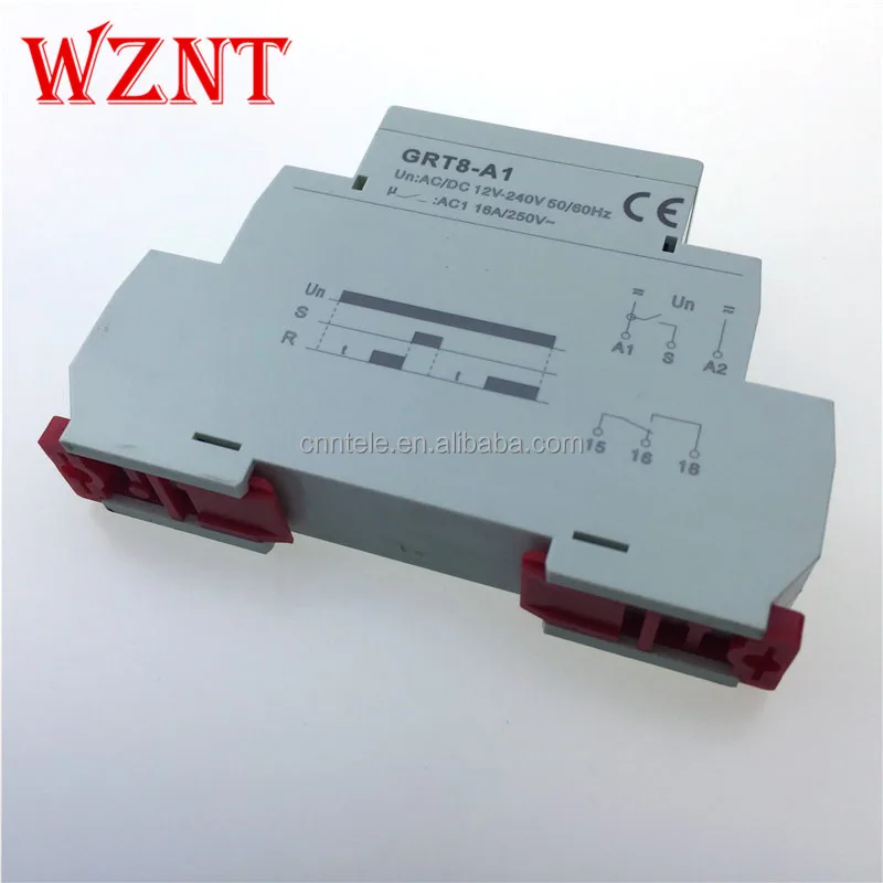 GRT8-A1 230V AC DC12-240V Single function time delay on relay