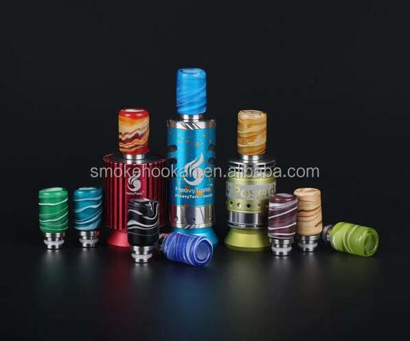 510 Colorful Art Glass Drip Tip, Wide Bore Drip Tip