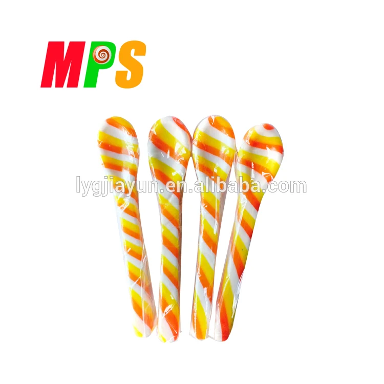 Colourful Spoon Shape Sweet Hard Candy In Bag