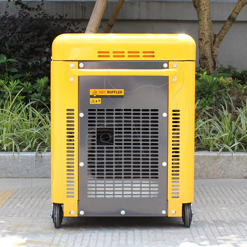 BISON(CHINA) BS7500DSEC 6KW 6KVA Copper Wire New Type Actual Output Power Strong Silent 220V King Max Diesel Generators