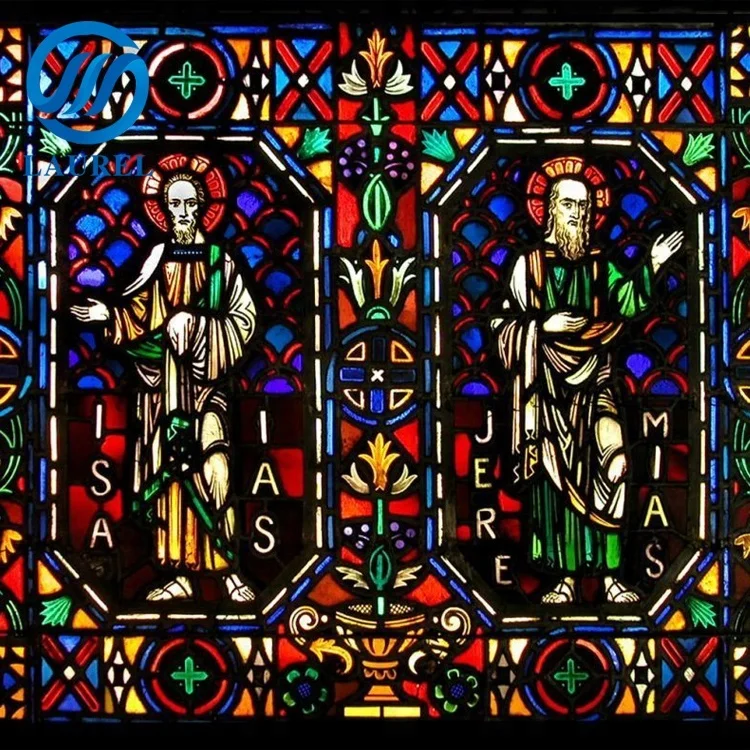 China new design stained glass for church windows