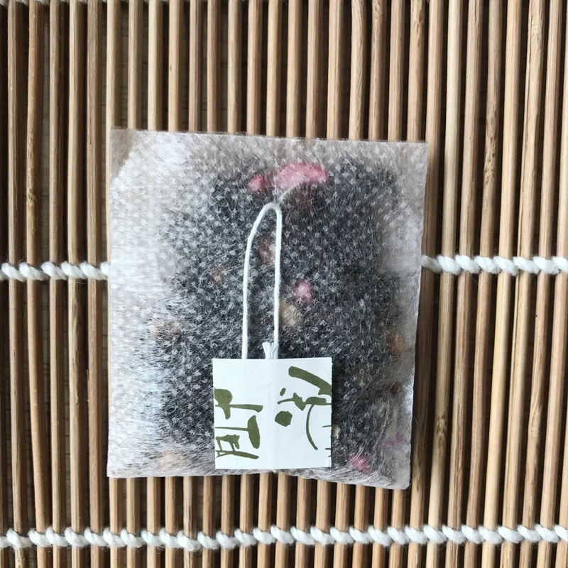 corn fiber tea bag Biodegradable Empty Pyramid Tea Bags heat-sealed mesh With Heat Seal Filter Bag