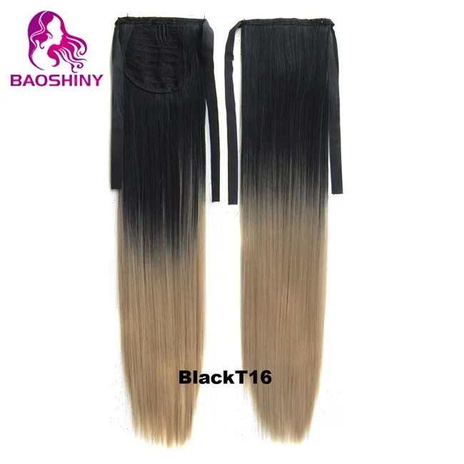 
Synthetic Hair Ponytail Hairpiece Silky Straight Synthetic Ponytail Drawstring 