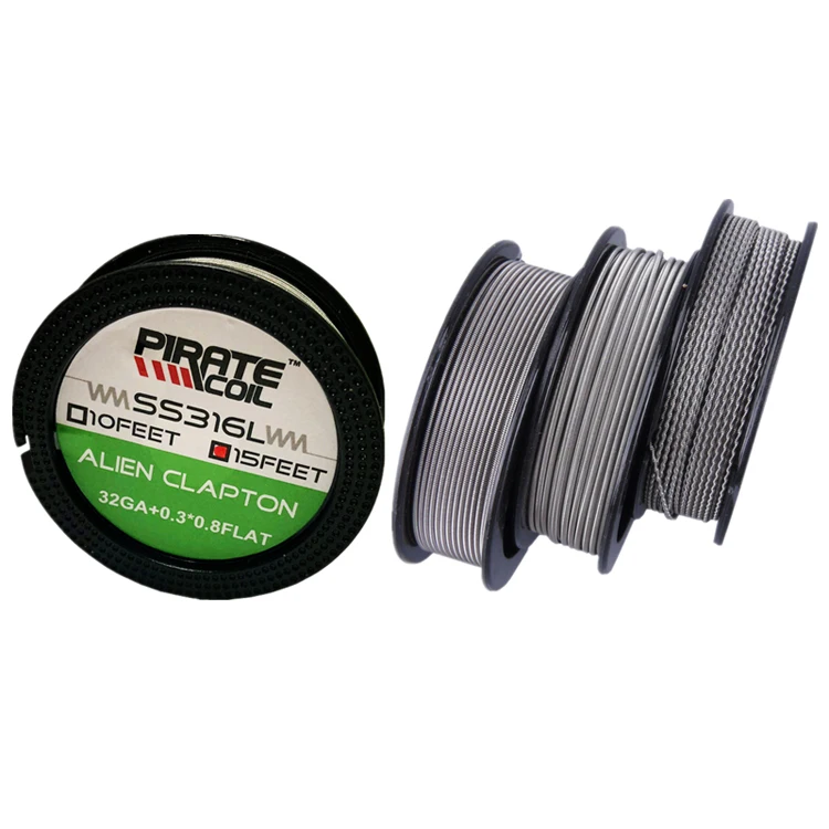 Катушка vape замотки машины Готовые провода SS316L e cig alien clapton с сопротивлением провод для DIY дизайне применяется нагревающий