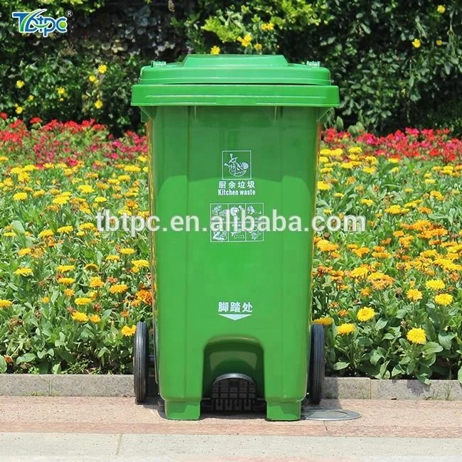 240L Plastic Dustbin Wheelie Waste Bin Plastic Recycle Bin