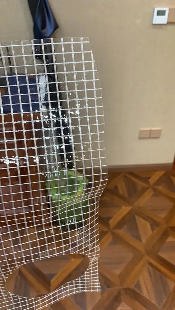 1000D*4*4 PVC High Transparent Tarpaulin/ Clear PVC Cold Laminated Polyester Mesh Fabric