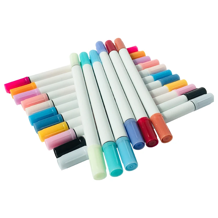Горячая Распродажа художественные Маркеры Акварель тонкий лайнер двойной наконечник Акварельная Кисть ручка