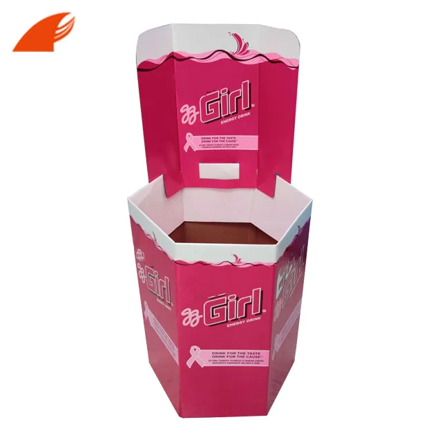 Custom Printing Cardboard Floor Display Rack For Girls Toys/Plush Toys Promotion