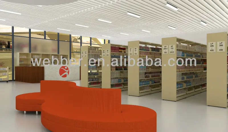 
Library metal bookshelf 