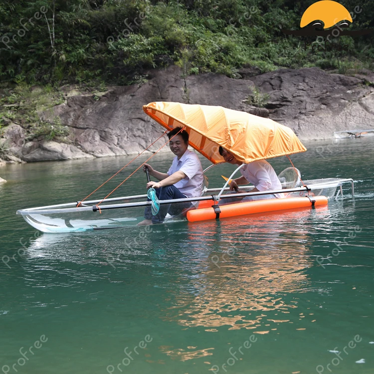 plastic transparent canoe kayak for fishing