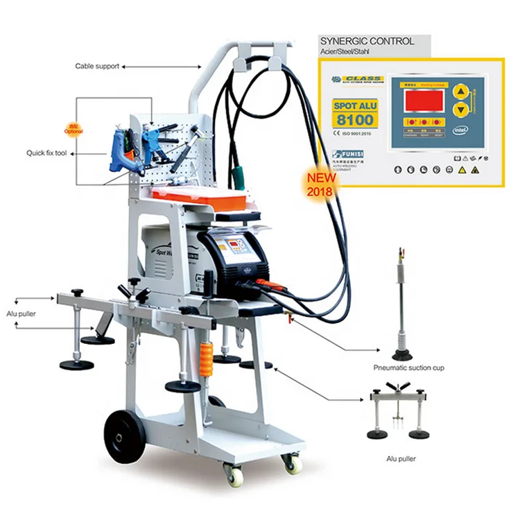 Multifunctional aluminum body welder or auto body repaire machine with built-in expert parameters