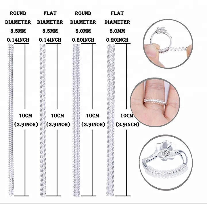 ring adjuster silicone for loose rings