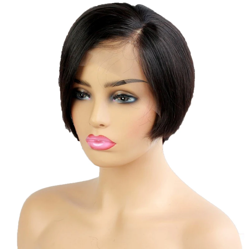 
Парики Joywigs из человеческих волос, 6 дюймов, парики с короткими волосами для чернокожих женщин 