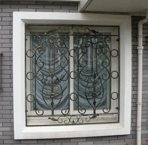 Top-selling modern iron window grill design