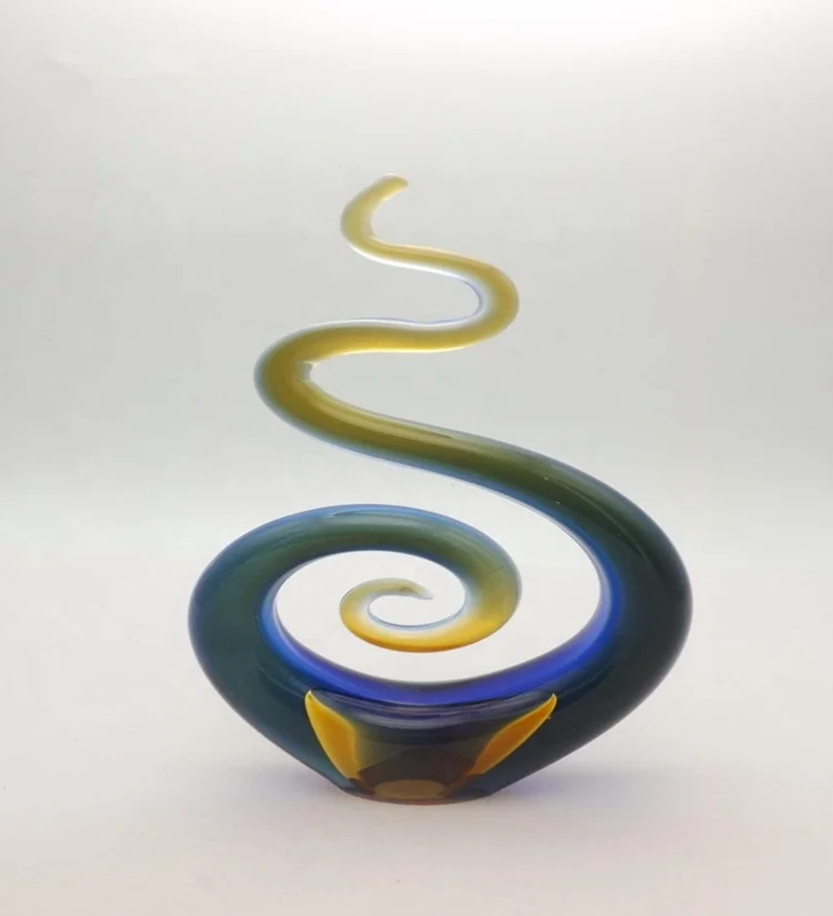New Large Hand Blown Multicolor Murano Art Glass Style Sculpture