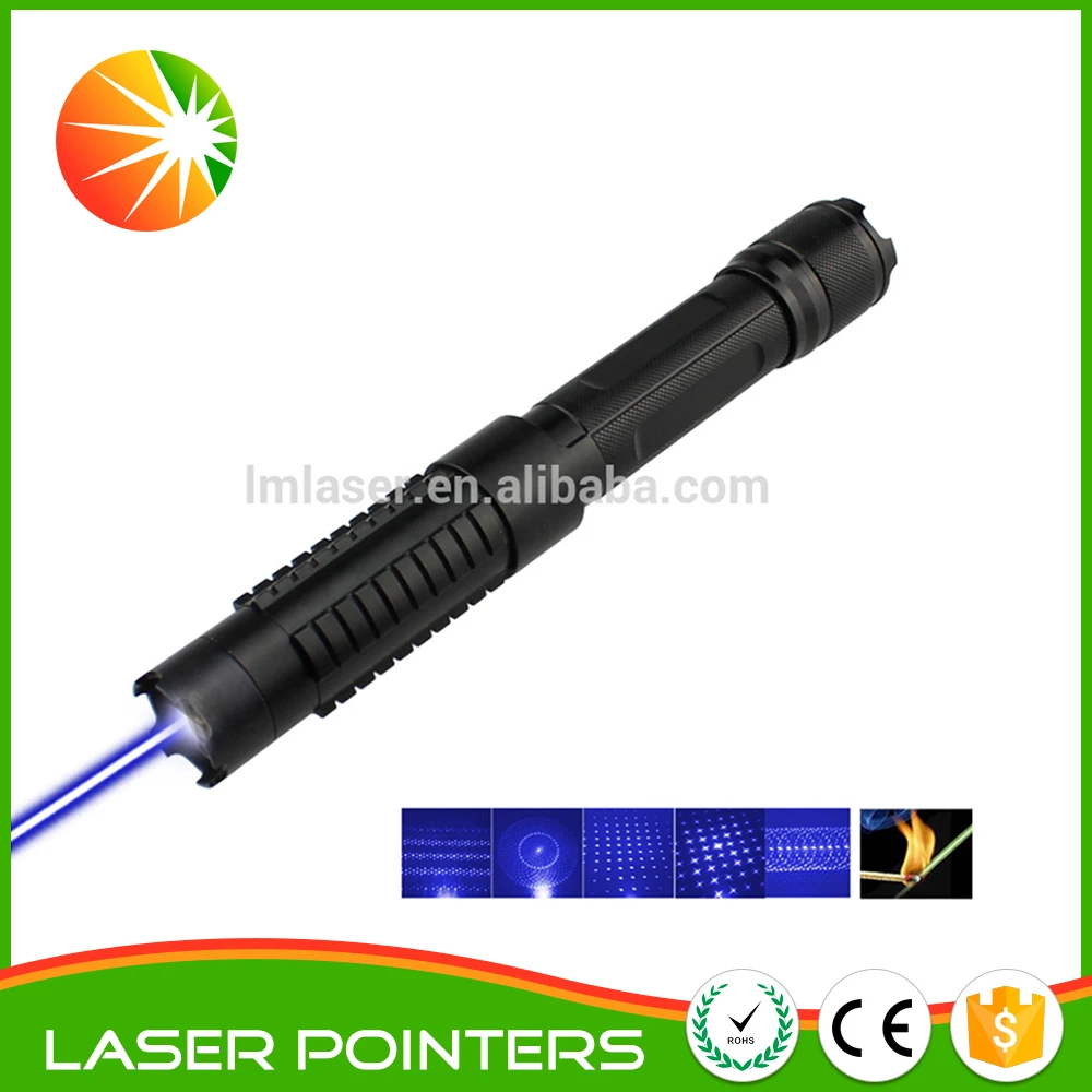 LM-820 445nm blue laser pointer  with laser burn cigars for burning match hunting indicator laser guider