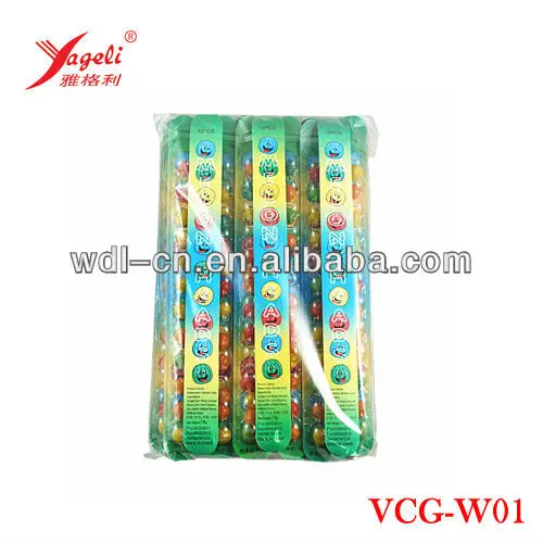 
12ct Watermelon Chewing Round Gum Balls On Paper Ruler In Bag VCG-W01 
