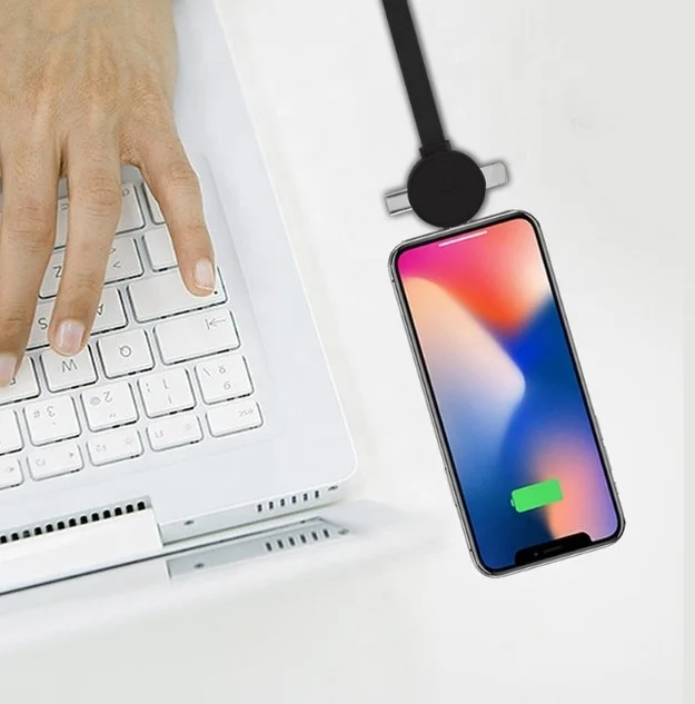 
Portable and Colorful Treasure Box Shape Retractable USB 3 in 1 Extension Data Charging Cable Micro USB Type C Cable 