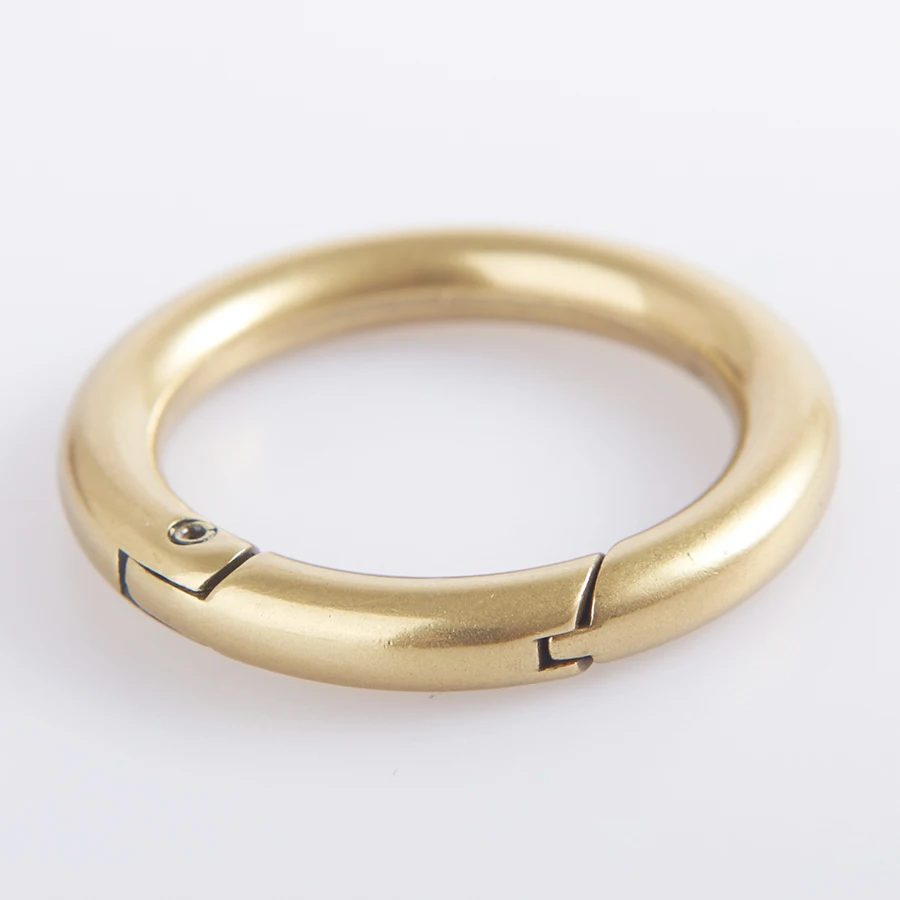 Polished Metal O Ring Bag Buckle Design Custom Brass Fashion for Wo Men