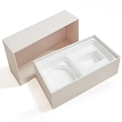slide open drawer white cardboard paper packaging box for bow tie