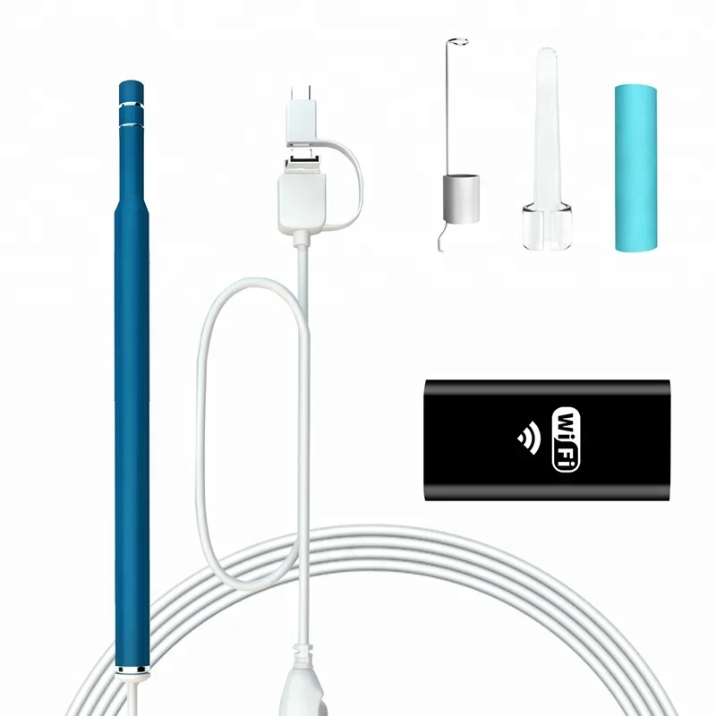 Скидка Гибкая 1280 720 P ручка с WiFi модулем Otoscope Чистка эндоскопа Инспекционная камера для уха