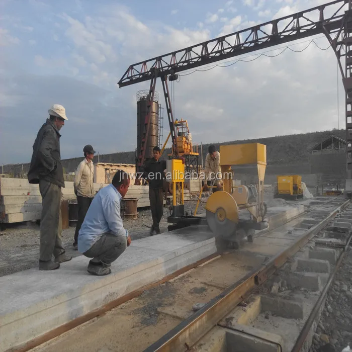 Concrete cutting machine for concrete hollow core slab cutter/