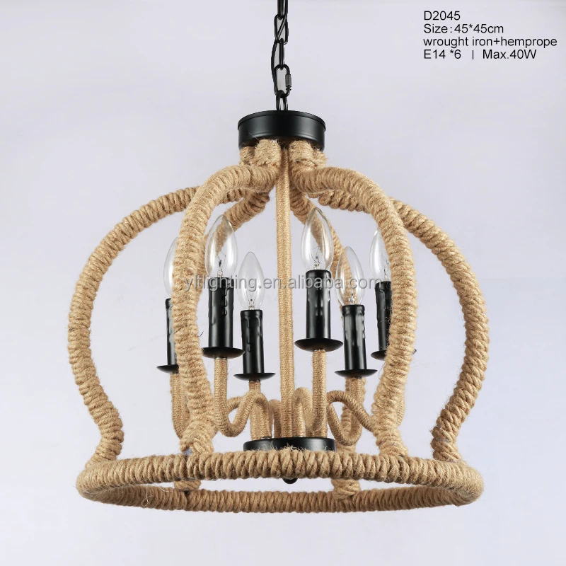 Loft Retro Chandelier Lights Industrial Iron Pendant Lighting Vintage Lamp American Country Retro Lamp with Edison Blubs Lights